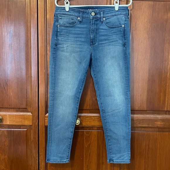 Spanx 5 Pocket Skinny Crop Jeans Size 29 - Picture 1 of 10